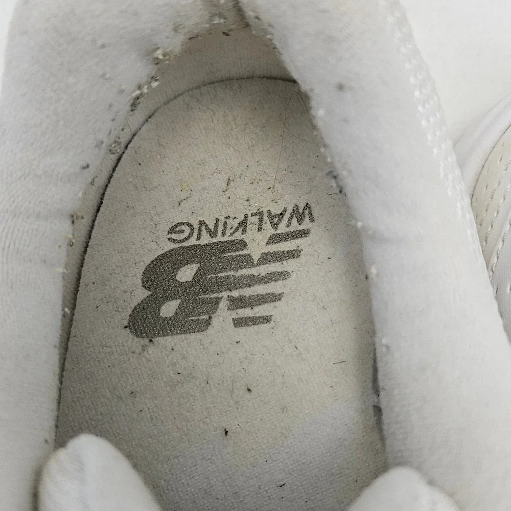 New Balance 411 Womens 9 W Mens 7.5D White Leather Walking Sneakers MW411WT